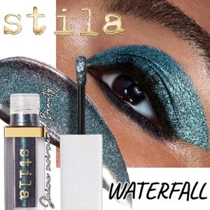 Stila Waterfall Metallic Multi Chrome Eyeshadow Blue Green Teal Shift